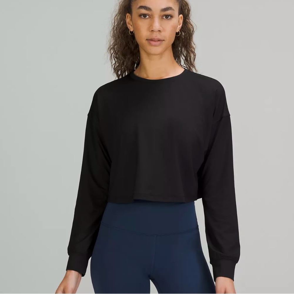 Lululemon Black Muscle Love Long Sleeve Shirt